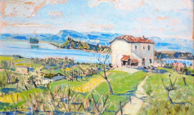 «Primavera sul lago di Varese» (1952) di Domenico De Bernardi
