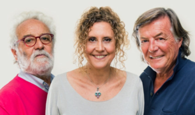 Claudio Sabelli Fioretti, Nicoletta Simeone e Adriano Panatta sono i tre conduttori di “Tre di cuori” su Radio1