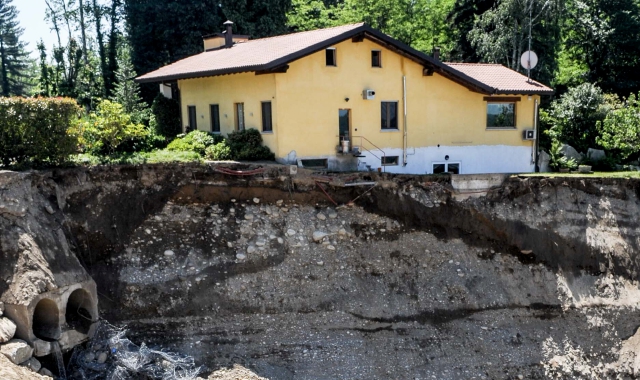 Villa Rovelli fu travolta dalla frana al Belvedere di Somma Lombardo il 23 giugno 2012