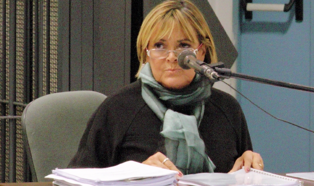 Susanna Contessini, grafologa consulente della pubblica accusa, in aula venerdì 27 (Blitz)