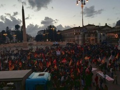 Roma, in Piazza del Popolo corteo degli 