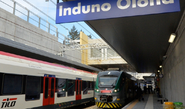 La stazione di Induno Olona dove venerdì si è tenuta l’inaugurazione  (Blitz)