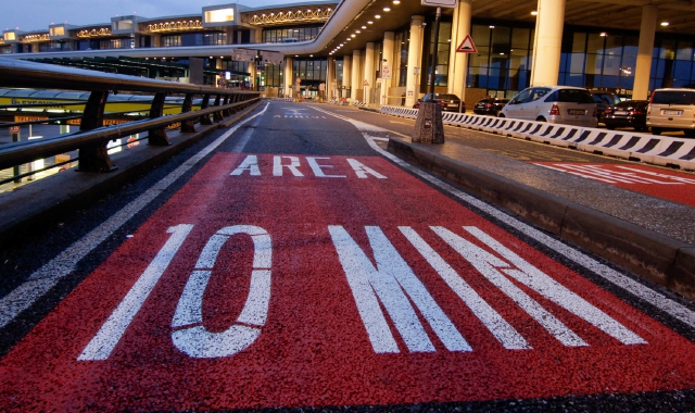 L’area sosta breve del Terminal 1 di Malpensa  (foto Blitz)