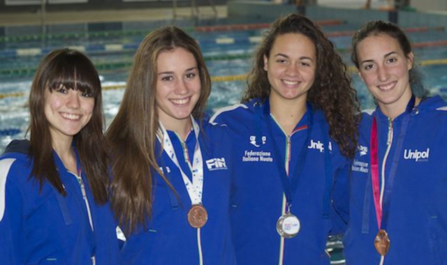 Da sinistra Alice Bortolus, Costanza Brogioli, Beatrice Amadei e Gemma Galli