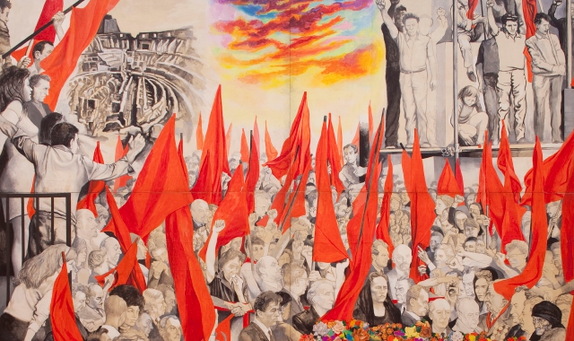 «I funerali di Togliatti» (1972) di Renato Guttuso