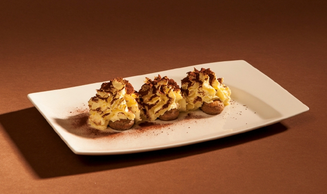 Il tiramisù dello chef Marco Talamini del Ristorante La Torre di Spilimbergo (PN)