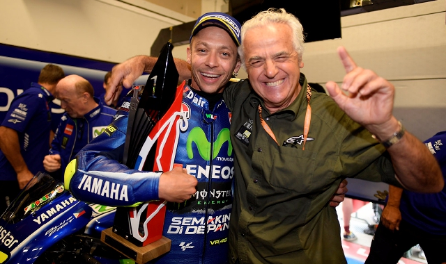 Gigi Soldano con Valentino Rossi