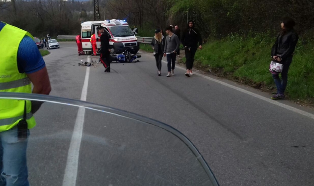 Il luogo dell’incidente poco prima del Ponte di Vedano Olona