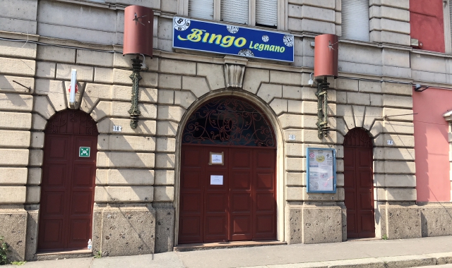 La Sala Bingo chiusa a Legnano