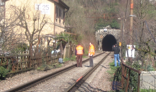 La galleria di Laveno Mombello sulla linea di AlpTransit