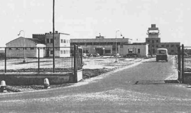 Gli albori di Malpensa in una foto del 1948 (Archivio)