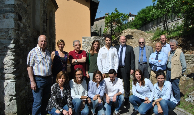 Il gruppo dei ricercatori dell’Università dell’Insubria che operano nei siti di Caravate e Cittiglio