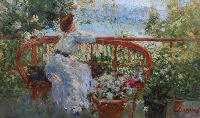 «In giardino (lago Maggiore) di Leonardo Bazzaro