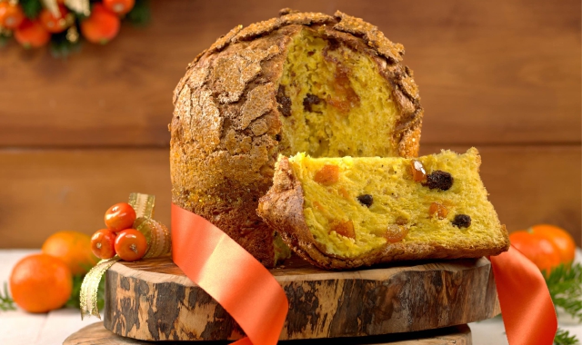 Il panettone al mandarino di Enzo Santoro pastry chef della pasticceria  Martesana di Milano