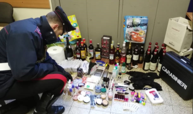 La refurtiva recuperata dai carabinieri