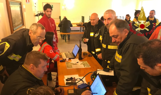 La base delle operazioni a Ganna