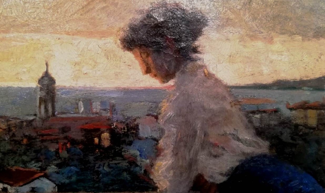 Tratta da Bordighiera, opera di E. Butti realizzata nel 1928