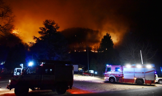 Nell’incendio della Martica sono bruciati 370 ettari di bosco (Archivio)