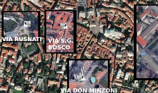 La mappa delle nuove telecamere