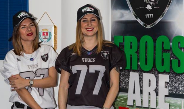 Le nuove maglie dei Frogs Legnano (foto Facebook Frogs Legnano)