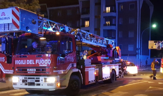 L’intervento dei vigili del fuoco in Canazza (Pubblifoto)