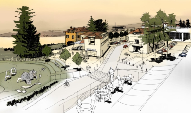 Il rendering mostra il futuro aspetto dell’area Whirlpool 