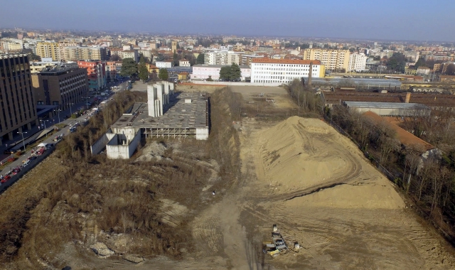 L’area su cui sorgerà il grattacielo