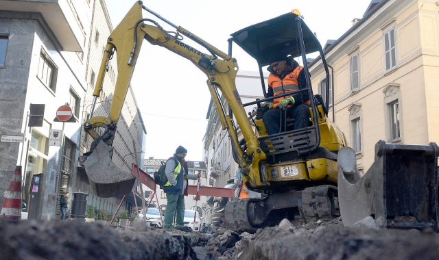 Un cantiere di Open Fiber (Blitz)