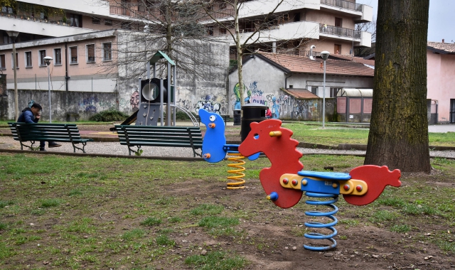 Il parco pubblico di Biumo (Redazione)