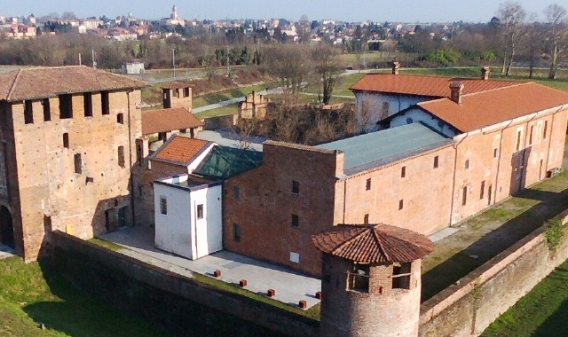 La porzione del castello con il tetto in cristallo