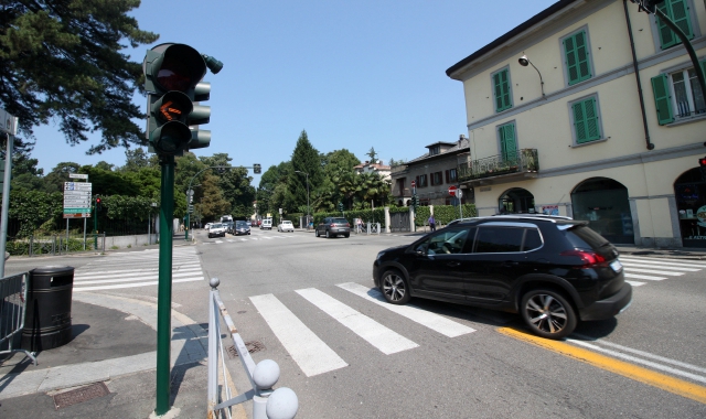 L’incrocio di via Sacco