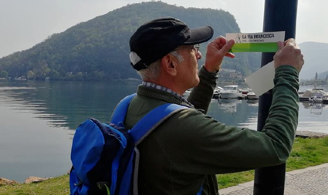 Posizionati a Ponte Tresa i cartelli del percorso della Via Francisca, che da Costanza porta a Pavia