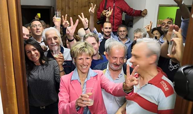 La felicità di Silvia Marchionini per la rielezione: scarto di appena 170 schede