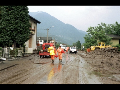 Rischio frane,150 evacuati in Valtellina