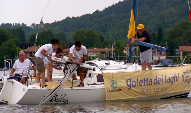La Goletta dei Laghi in azione (Archivio)