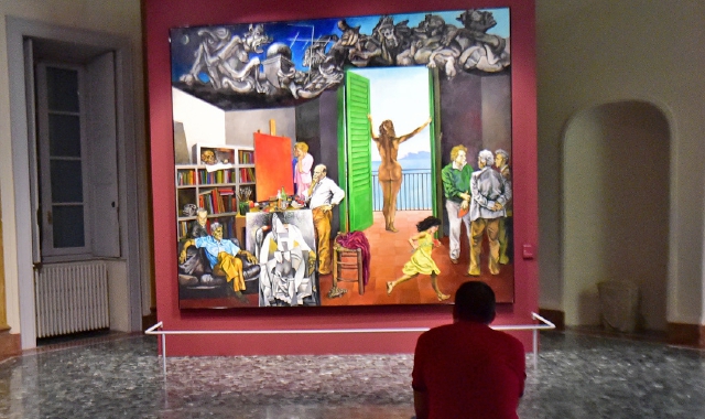 Le opere di Renato Guttuso in mostra a Villa Mirabello richiamano una media di 70 visitatori al giorno (foto Blitz)