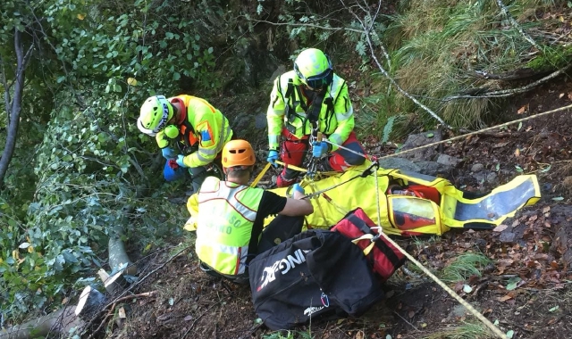 Un fungiatt recuperato dal Soccorso alpino