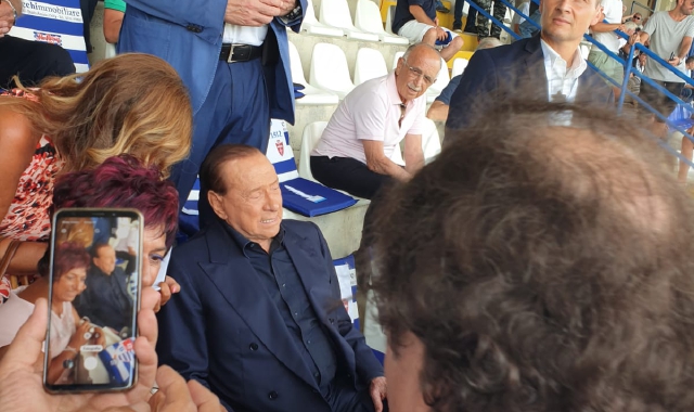 Silvio Berlusconi allo “Speroni” (Blitz)
