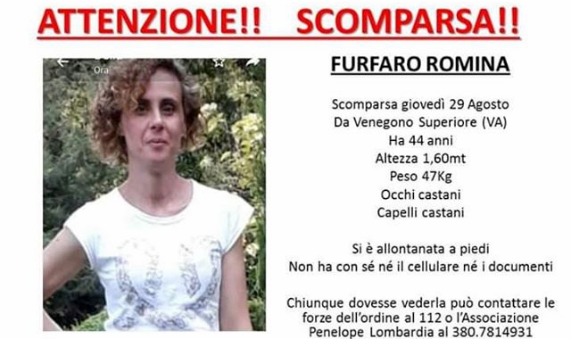 L’appello diramato dai famigliari di Romina Furfaro