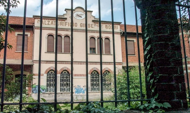 L’ex calzaturificio Borri (Archivio)