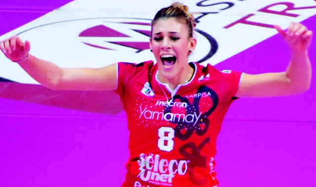 Alessia Orro, 21 anni, palleggiatrice dell’Uyba (Archivio)