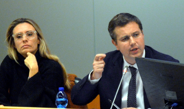 Il vicesindaco Francesca Caruso con il sindaco Andrea Cassani (foto Blitz) 