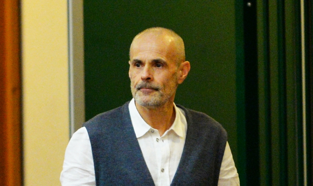 Leonardo Cazzaniga in una delle udienze del processo a suo carico