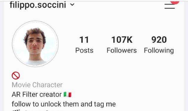 Il filtro Instagram creato da Filippo Soccini è stato utilizzato da star come l’attrice Vanessa Hudgens, il rapper Tyga e il conduttore televisimo Jimmy Fallon (Profilo Instagram)