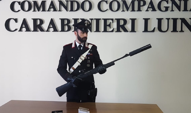 Il fucile usato per uccidere il capriolo