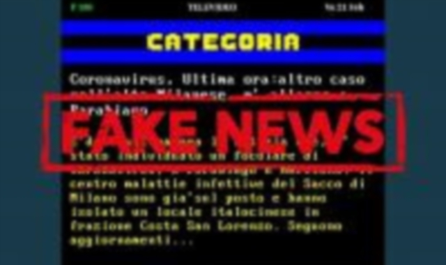 La finta notizia su televideo
