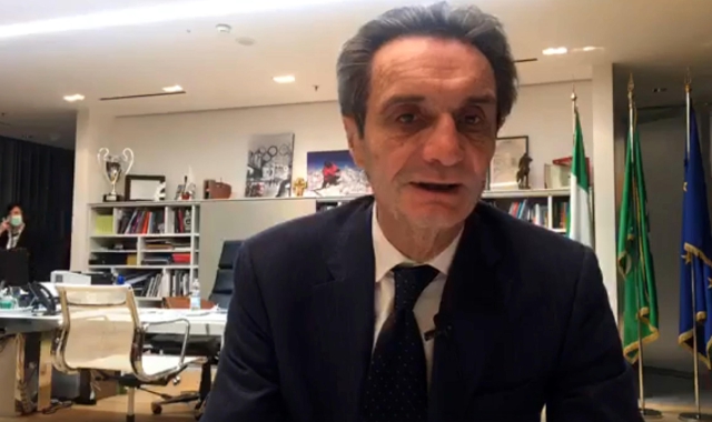 Il presidente della Regione Lombardia, Attilio Fontana