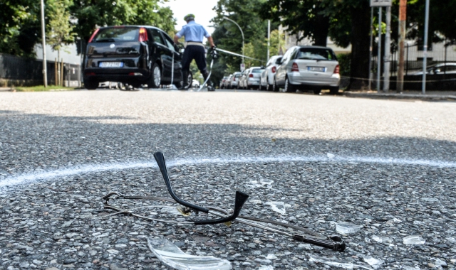 Un investimento pedonale in viale Diaz (Foto Archivio)