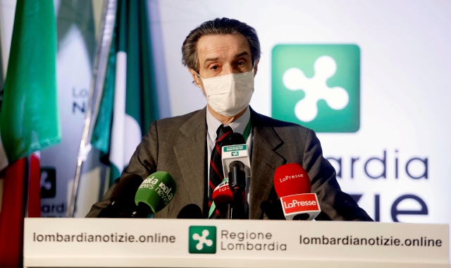 Il presidente della Regione Lombardia, Attilio Fontana