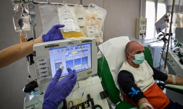 La cura col plasma funziona (foto Ansa)
